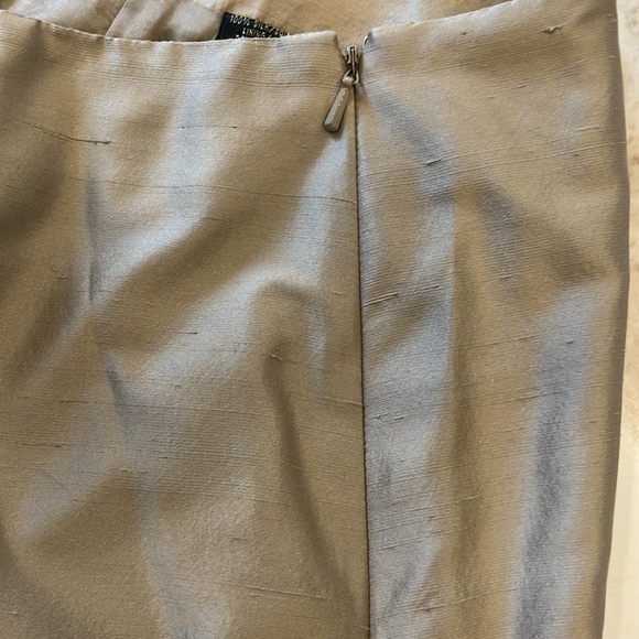 NWOT Dana Buchman silk french waisted fully lined trouser in oyster 🦪 colour - Picture 10 of 12
